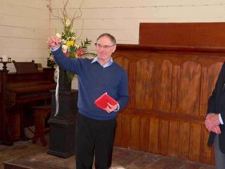 Showing the old Church Key