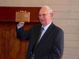 Receiving a Plaque