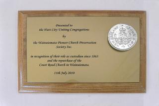 The Plaque from the Society