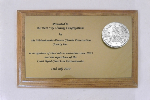 The Plaque from the Society